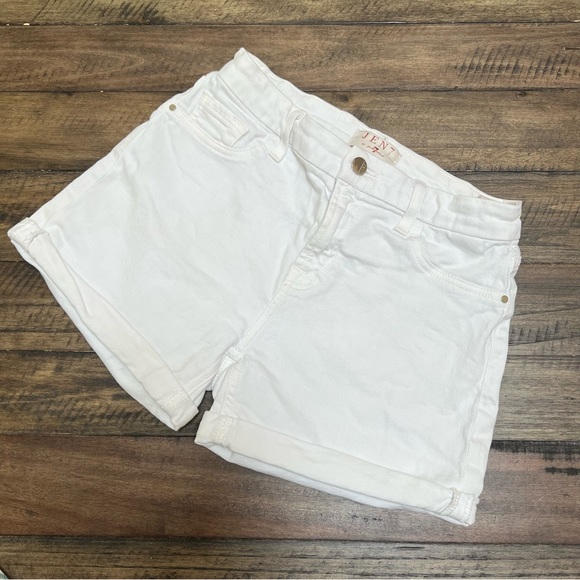 Jen 7 | Roll cuff white denim shorts - Picture 3 of 6